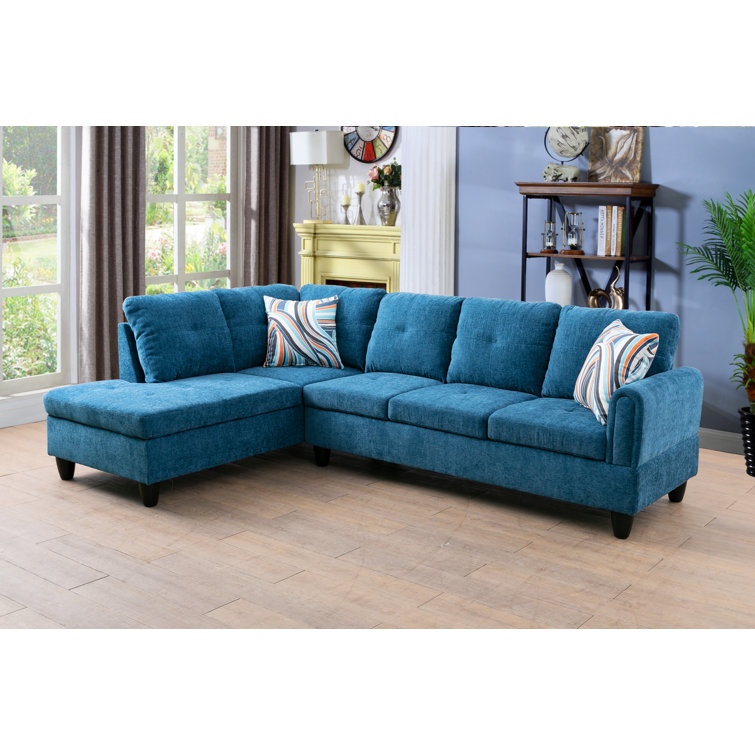 Latitude Run® 97" Wide Faux leather LShaped Sofa & Chaise Wayfair